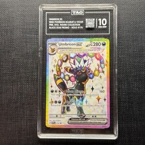 Umbreon ex SVP176 Sv: Scarlet & Violet Promo Cards Holo TAG GEM MINT 10